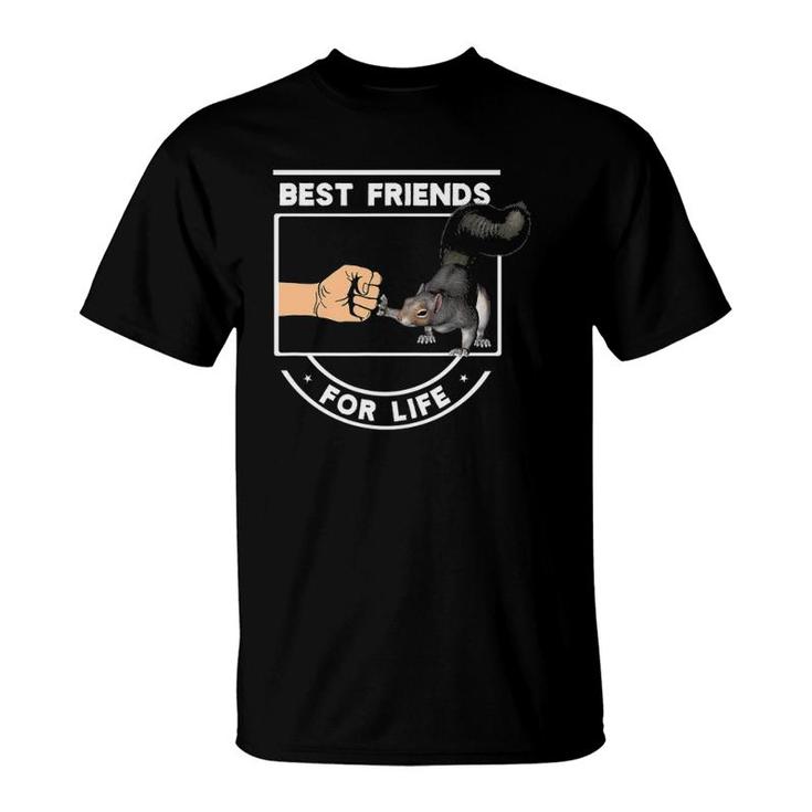 Best Friends Forever Squirrel Cute Fist Bump Bff For Life T-Shirt
