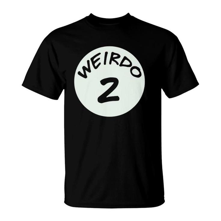 Best Friends Weirdo 2 Matching Couples Bff Tee T-Shirt