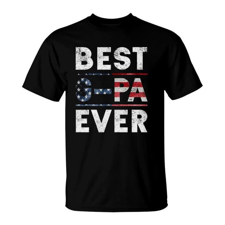 Best G-Pa Ever Vintage American Flag Parents Day Gift T-Shirt