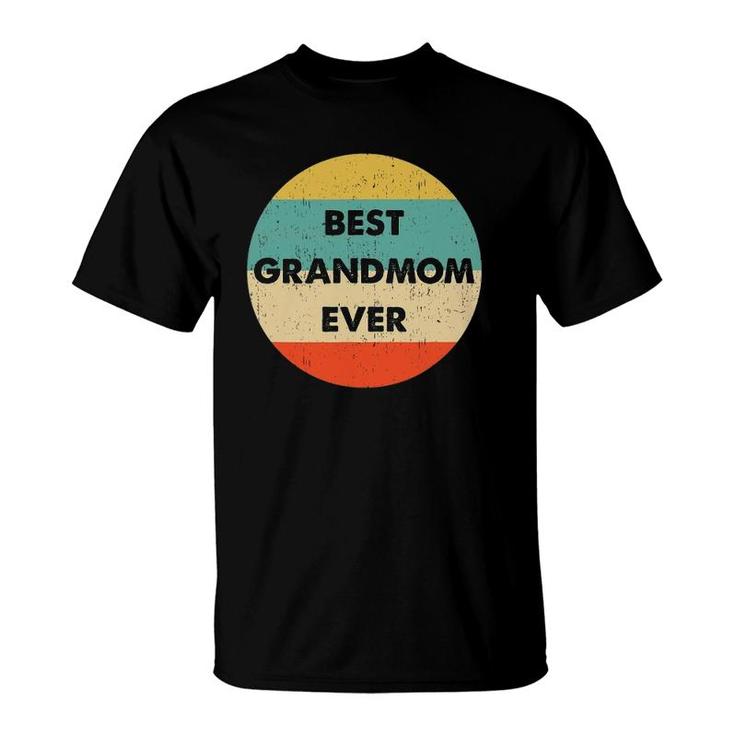 Best Grandmom Ever Vintage Retro T-Shirt