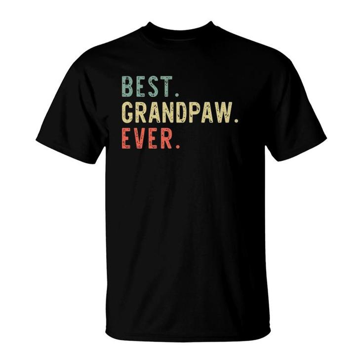 Best Grandpaw Ever Cool Funny Vintage Father's Day Gift T-Shirt