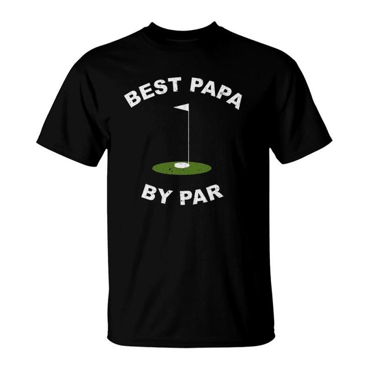 Best Papa By Par Funny Golf Men's Grandpa Gift T-Shirt