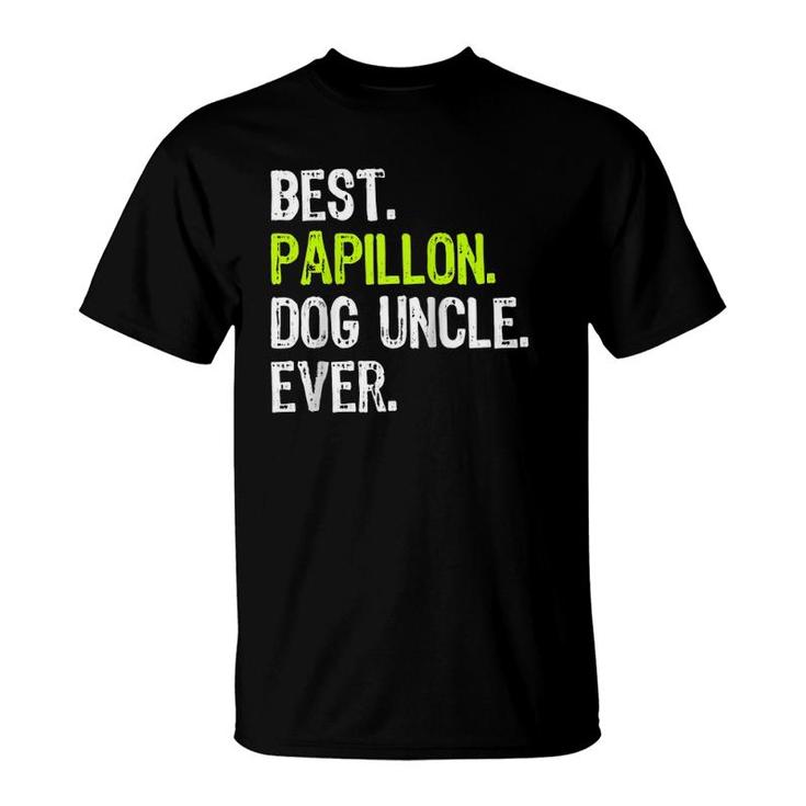 Best Papillon Dog Uncle Ever Raglan Baseball Tee T-Shirt