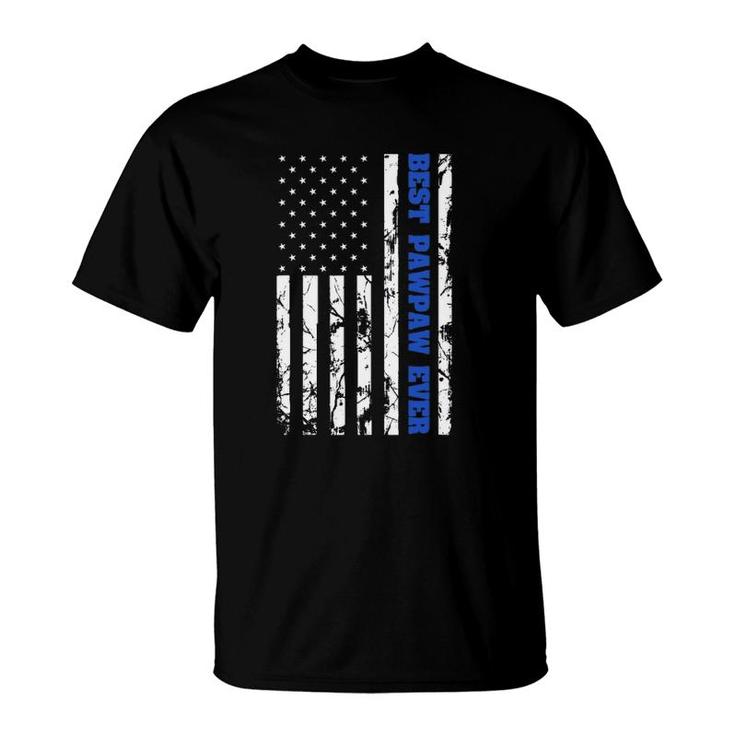 Best Pawpaw Ever Us Vintage Flag Patriotic Grandfather Men T-Shirt