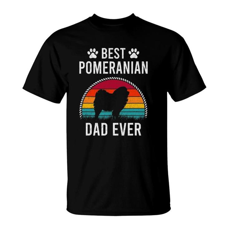 Best Pomeranian Dad Ever Dog Lover T-Shirt