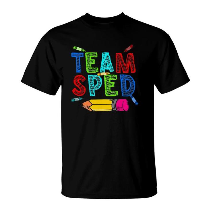 Best Special Education Art For Men Women Special Ed Teacher T-Shirt