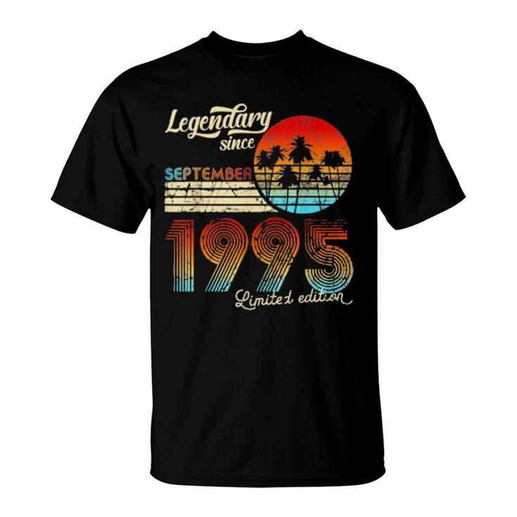 Birthday Legendary Since September 1995  T-Shirt