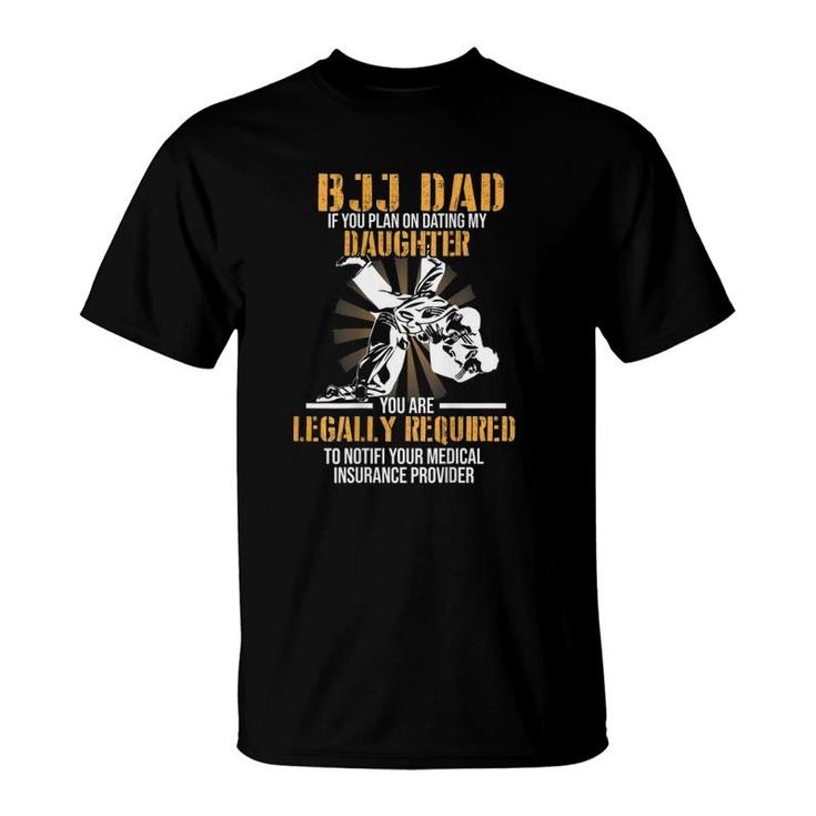 Bjj Dad Jiu Jitsu Gift For Dad T-Shirt
