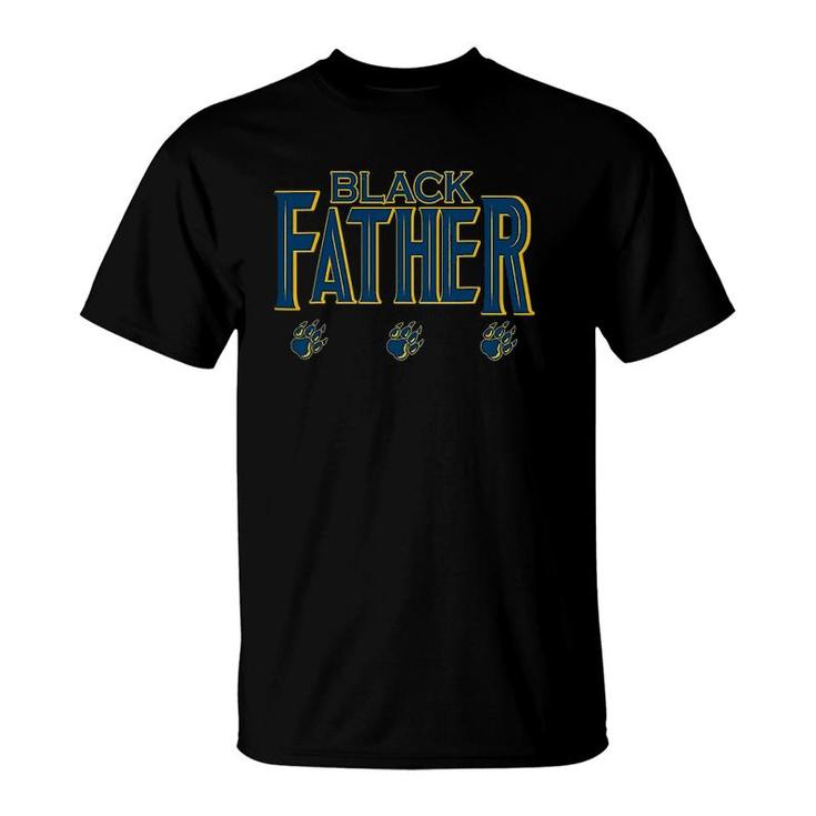 Black Father Panther Father's Day African American Dad T-Shirt