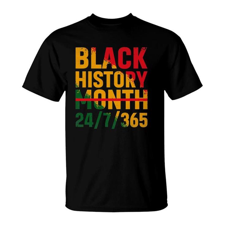 Black History Month 247365 Melanin Pride African American T-Shirt