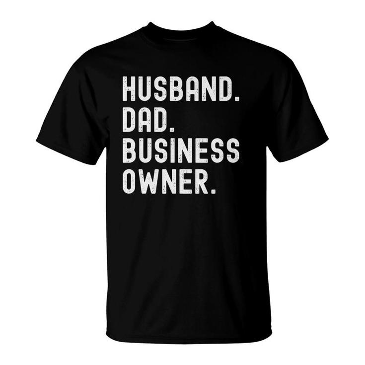 Black Husband Dad Business Owner Ceo Entrepreneur Men T-Shirt