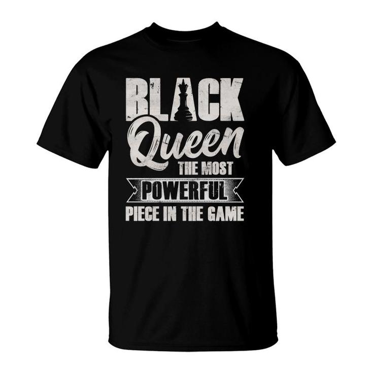 Black Queen African American Women Most Powerful Chess Piece Pullover T-Shirt