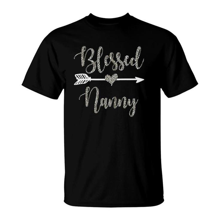 Blessed Nanny Mothers Day Grandma Gift Leopard Women T-Shirt