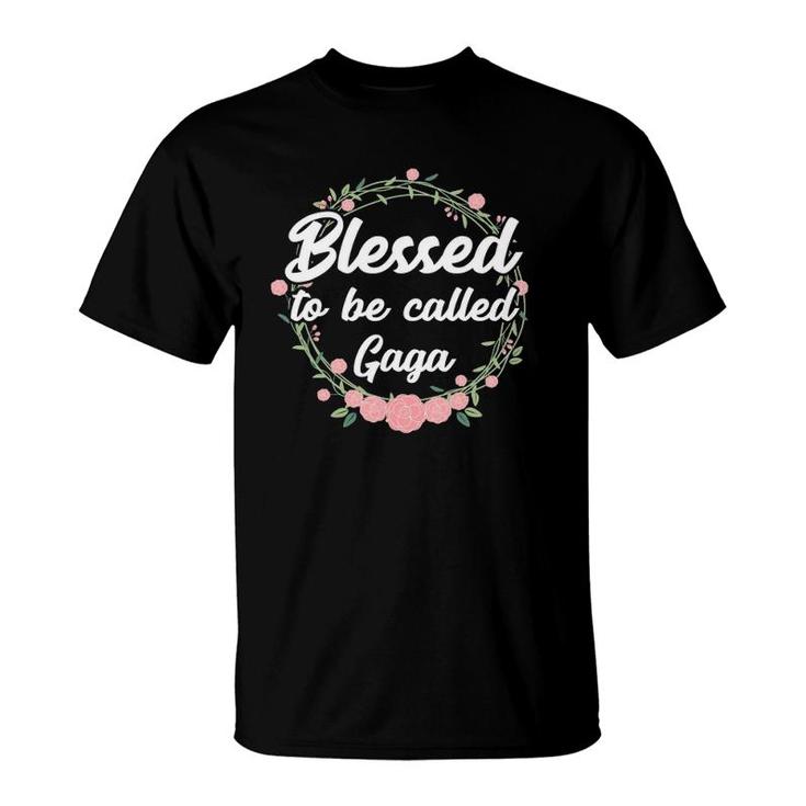 Blessed To Be Called Gaga Grandma Mother's Day Gift T-Shirt