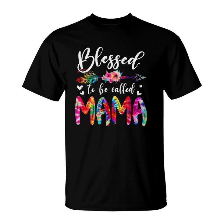 Blessed To Be Called Mom & Mama Floral Tie Dye Mother's Day T-Shirt