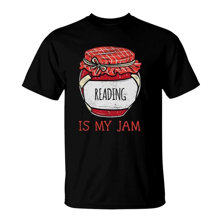 Book Lover Gift Teachers & Students Cute Reading Is My Jam T-Shirt