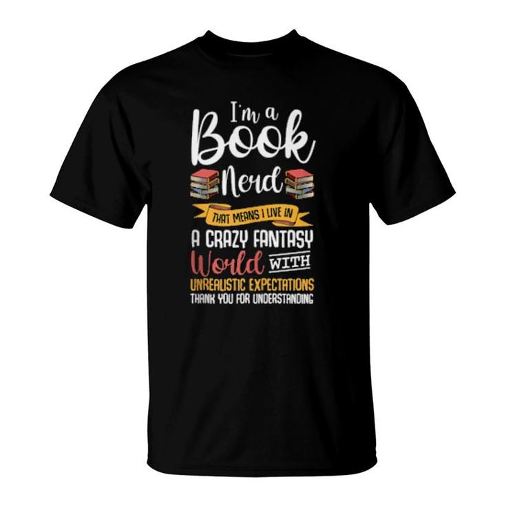 Book Nerd Reading Bookworm Geeky Hobby Passion  T-Shirt