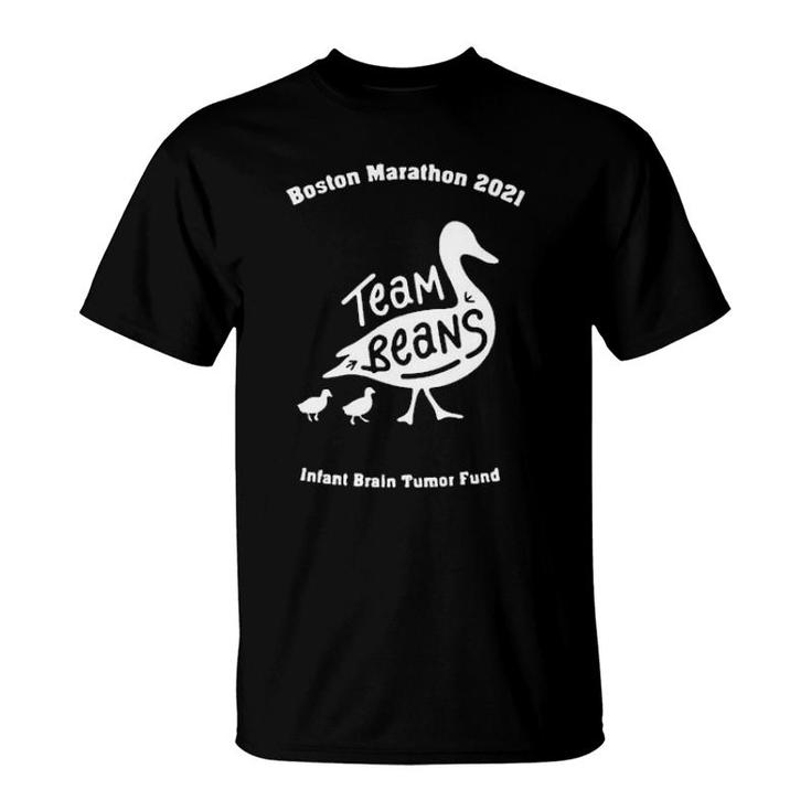Boston Marathon 2021 Team Beans Infant Brain Tumor Fund  T-Shirt