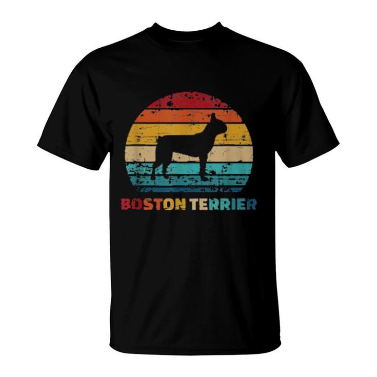 Boston Terrier Vintage Retro  T-Shirt