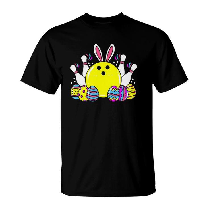 Bowling Easter Bunny Family Matching Bowling Game Costume T-Shirt