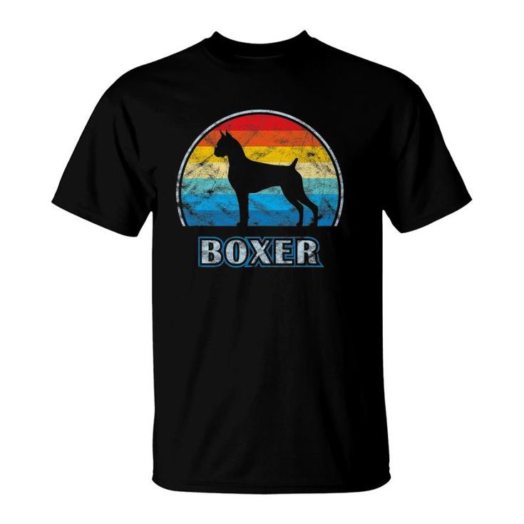 Boxer Dog Vintage Design Dog T-Shirt