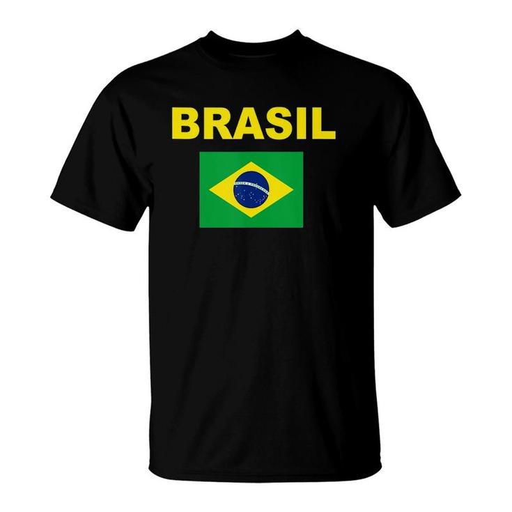 Brazil Flag Cool Brasil Flag Brazilian Flags Men Women  T-Shirt