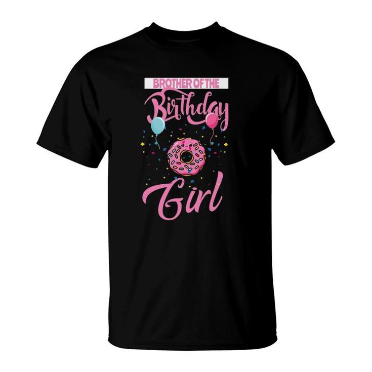 Brother Of The Birthday Girl Donut Matching Family T-Shirt