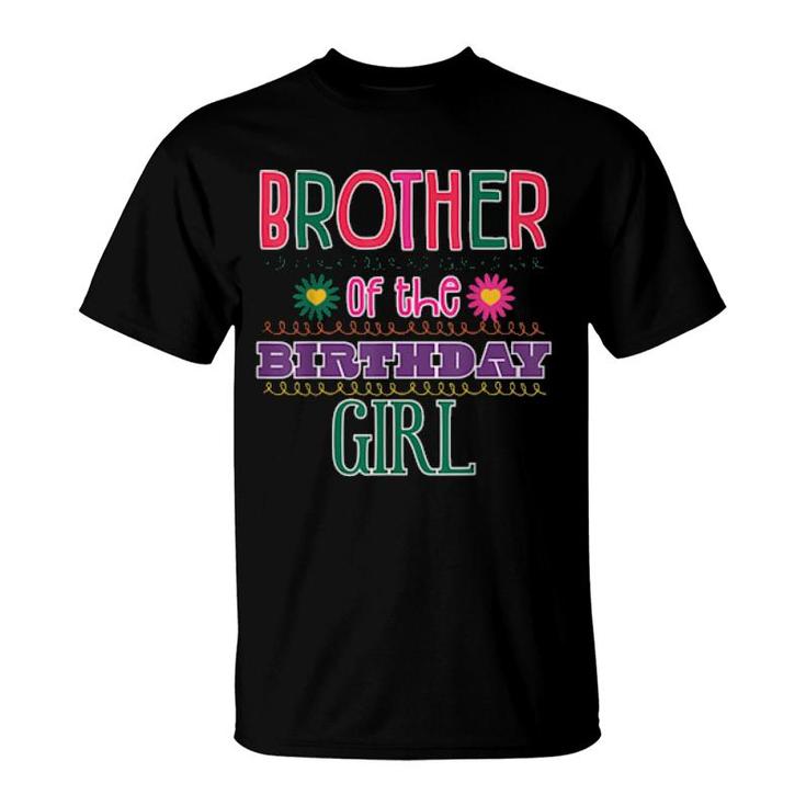Brother Of The Birthday Girl Garden Theme Matching Family  T-Shirt