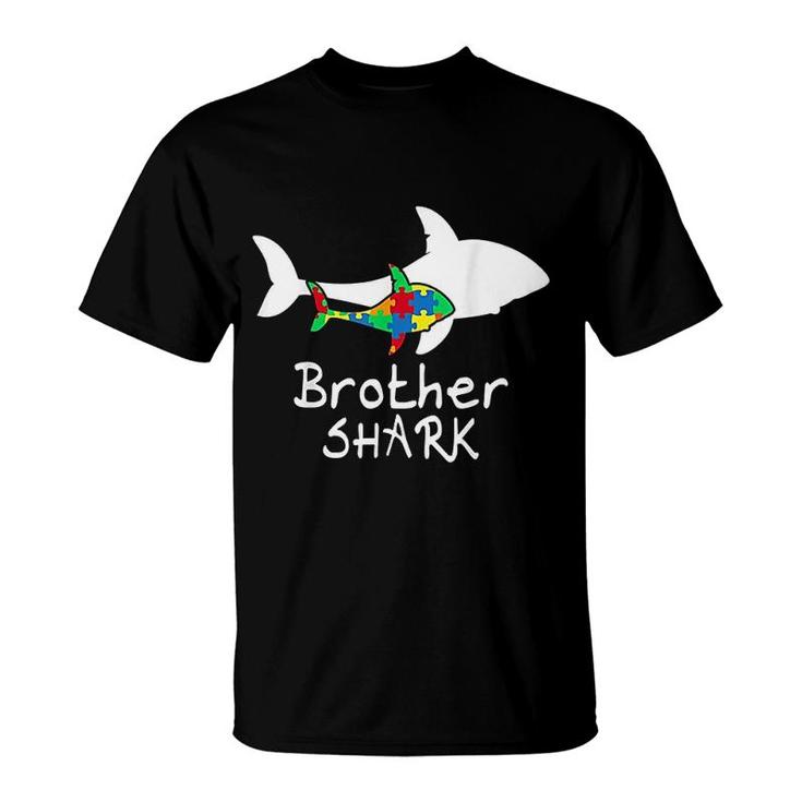 Brother Shark Puzzle Piece Cool Autism Awareness Gift T-Shirt Brother Shark Puzzle Piece Cool Autism Awareness Gift T-Shirt