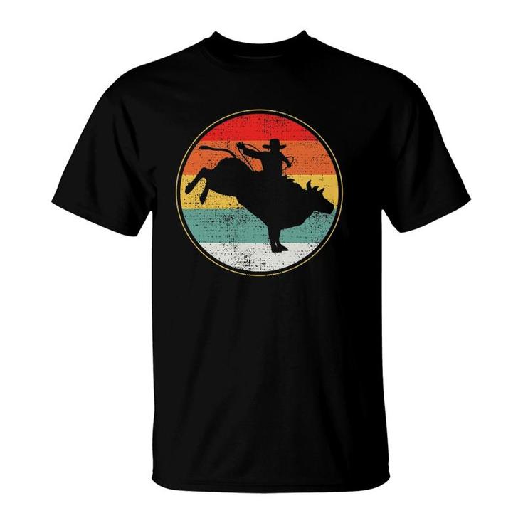 Bull Riding Rodeo Cowboy Vintage T-Shirt