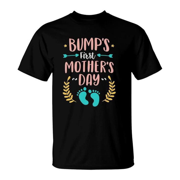 Bump's First Mother's Day  Baby Expecting Mom Gift T-Shirt