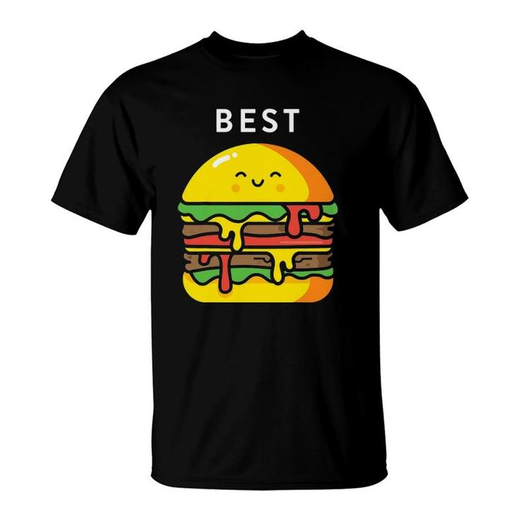 Burger Fries Best Friend S Matching Bff Outfits Tees T-Shirt