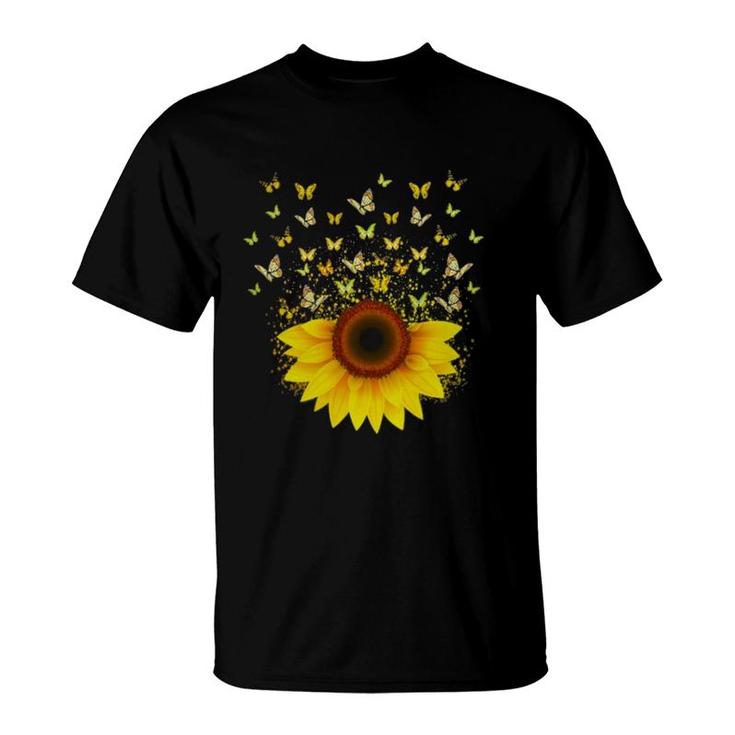 Butterfly Sunflower T-Shirt