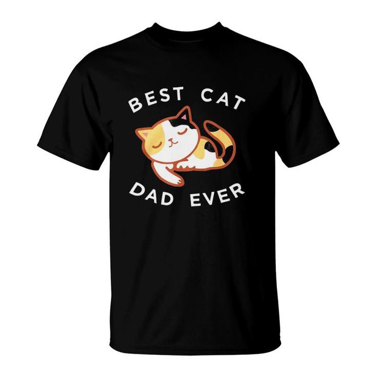 Calico Cat Dad  Best Kitty Father Ever T-Shirt