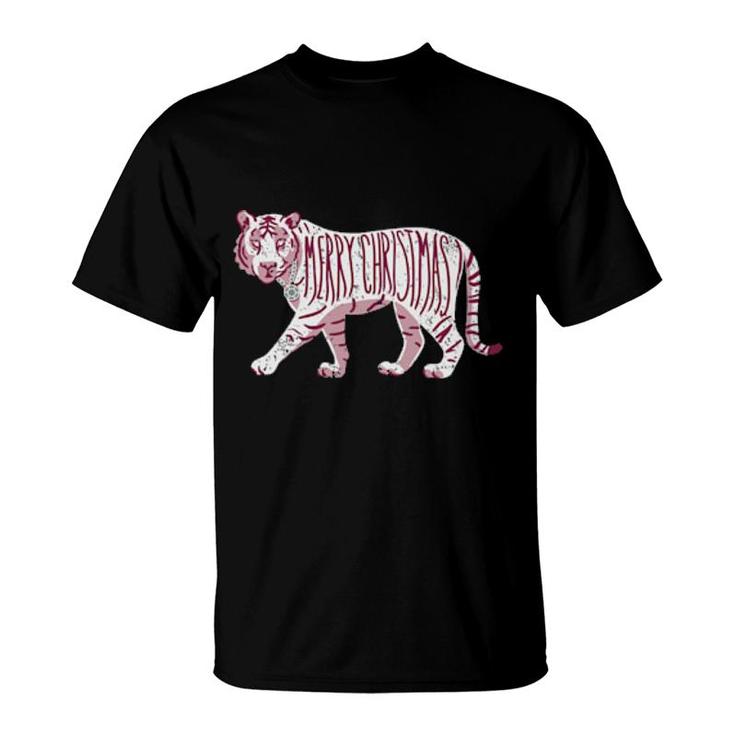 Candy Cane Tiger T  T-Shirt