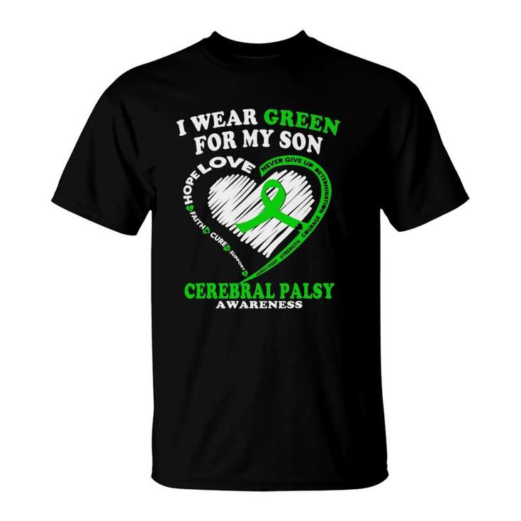 Cerebral Palsy Shirt For Dad/Mom - I Wear Green For My Son Cerebral Palsy Shirt For Dad/Mom - I Wear Green For My Son