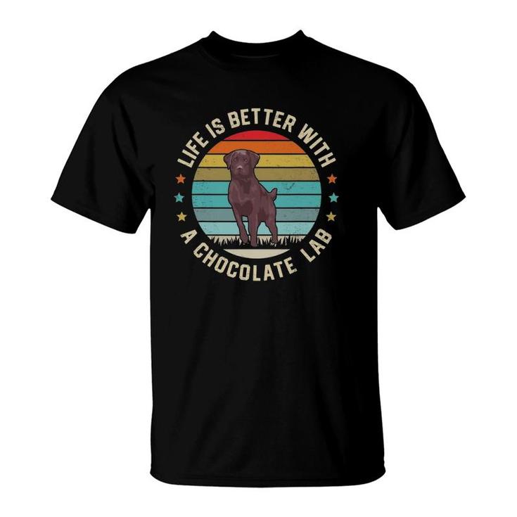 Chocolate Lab Dog Owner Dog Dad Mom Brown Labrador Retriever T-Shirt