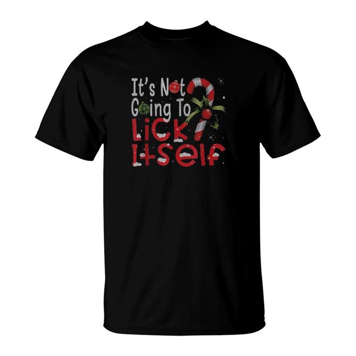 Christmas It’S Not Going To Lick Itself Candy Cane Sweater T-Shirt