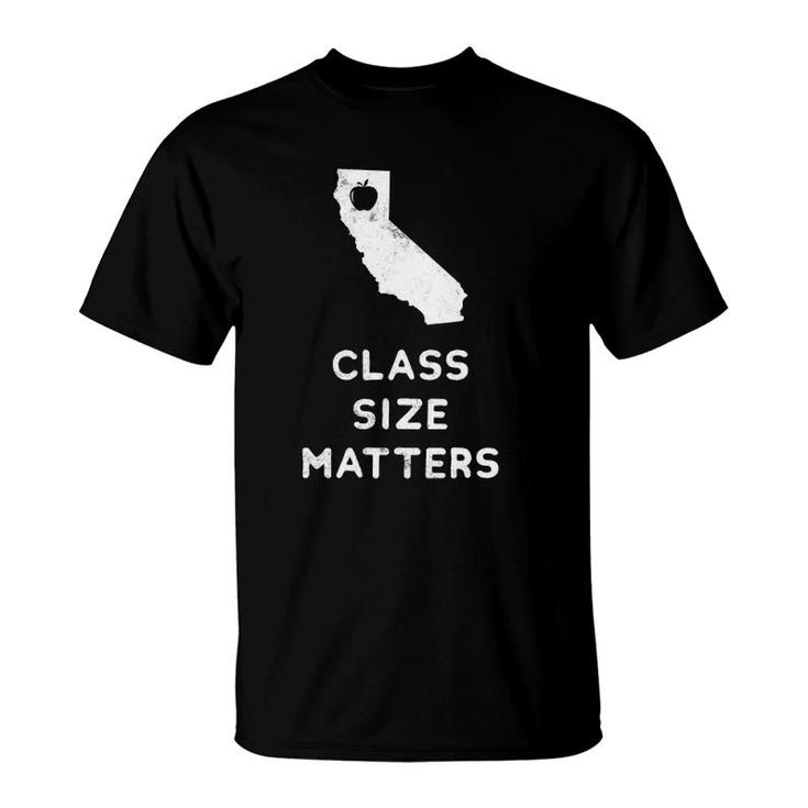 Class Size Matters Red For Ed California Teacher Public Ed T-Shirt