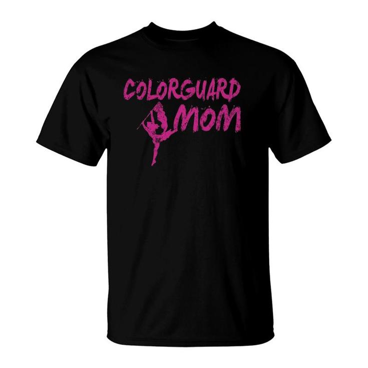 Color Guard Mom Flag Toss Distressed Color Guard T-Shirt
