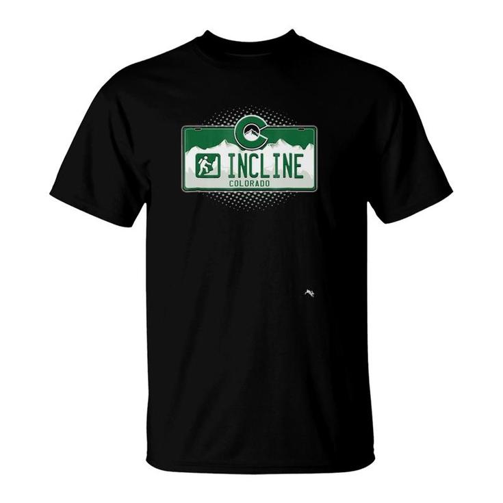 Colorado License Plate Manitou Springs Incline T-Shirt