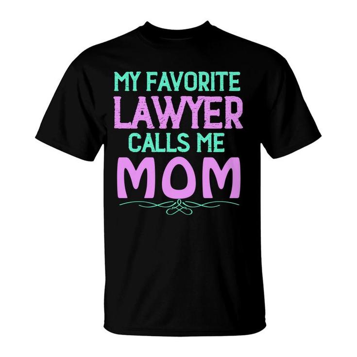 Colorful Letters My Favourite Lawyer Calls Me Mom T-shirt