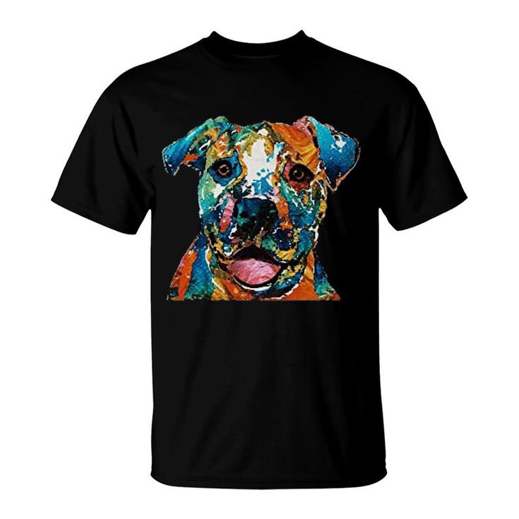 Colorful Pitbull T-Shirt