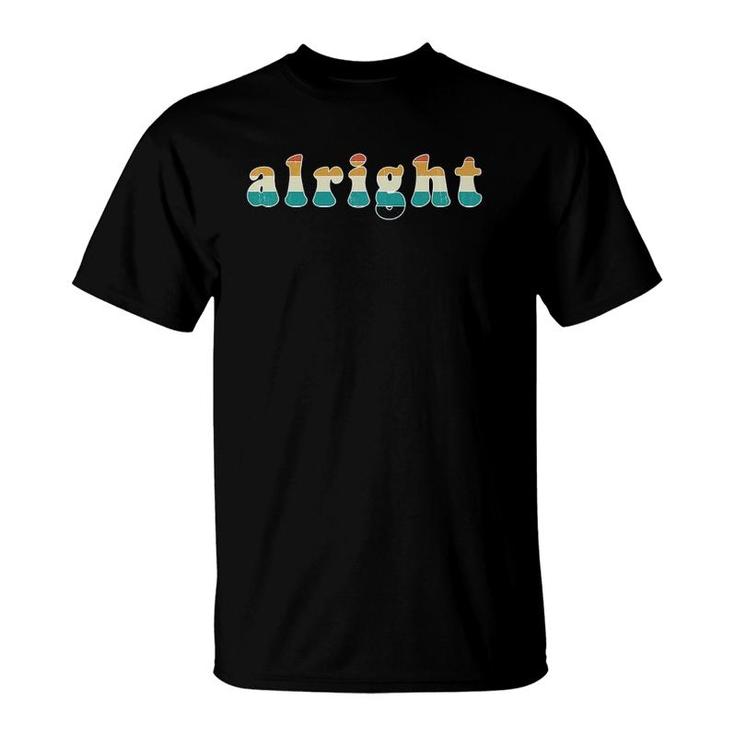 Cool Alright Vintage Retro 70S Sunset Style T-Shirt