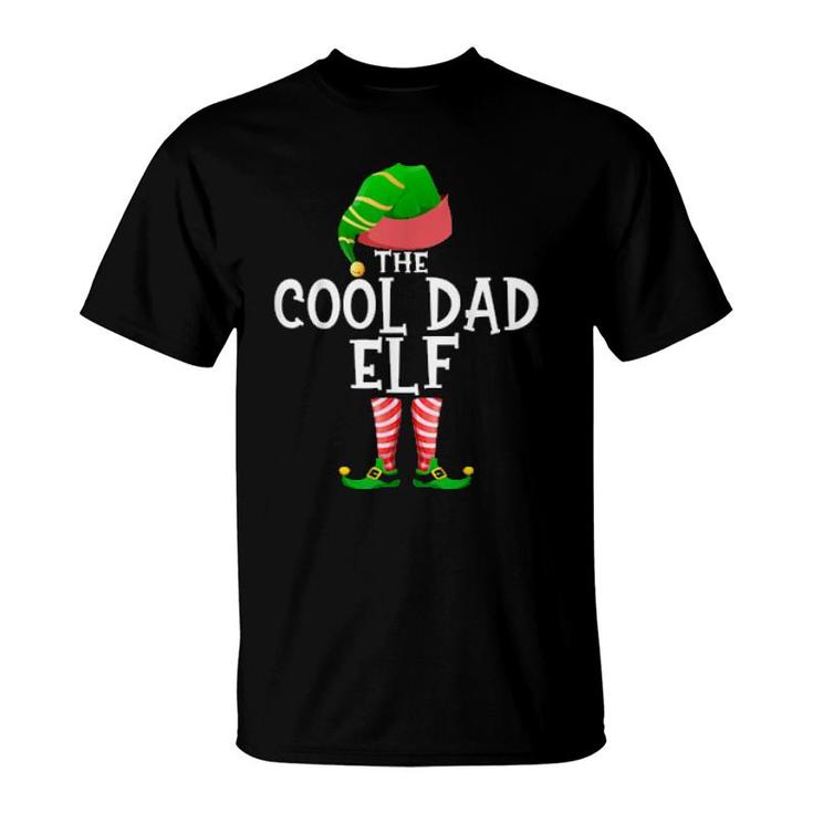 Cool Dad Elf Matching Family Group Christmas Party Pajama  T-Shirt