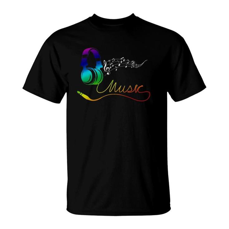 Cool Plug Your Earphone Musical Music Life Musician Gift T-Shirt