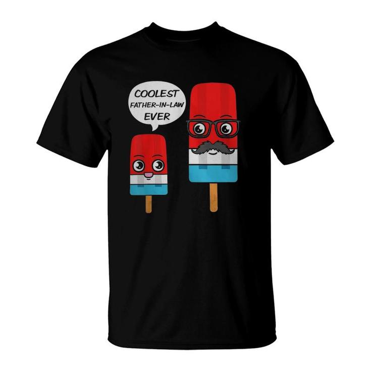 Coolest Father-In-Law Ever Father's Day Popsicle Ice Cream T-Shirt