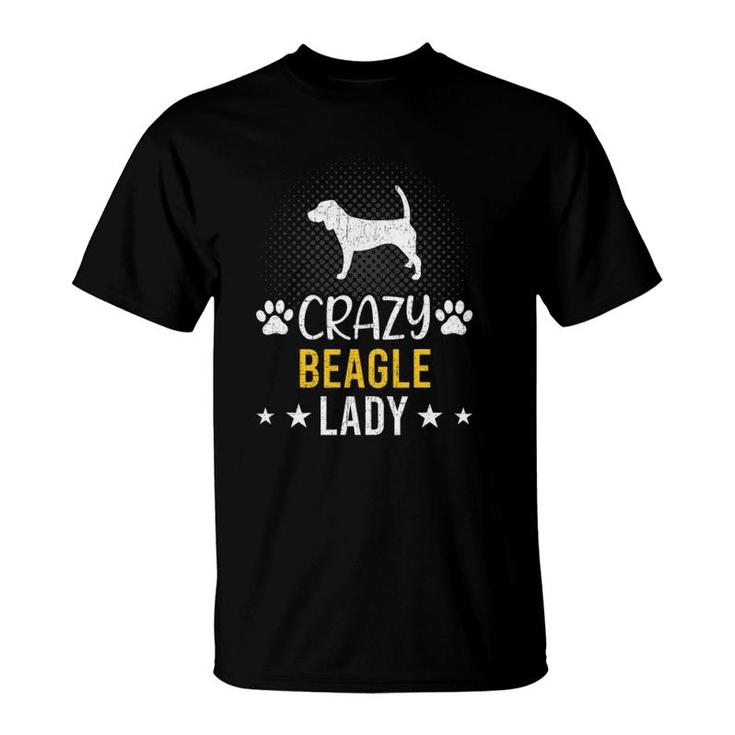 Crazy Beagle Lady Dog Lover T-Shirt