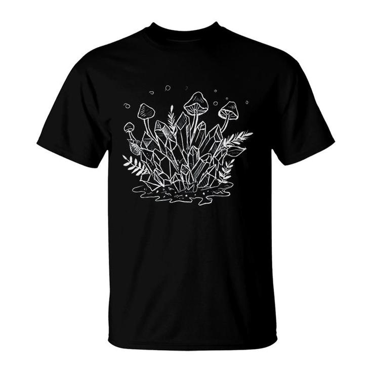 Crystals Plants Witchy T-Shirt