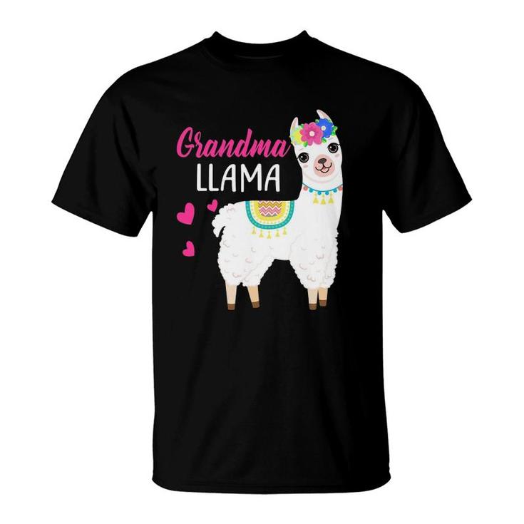Cute Grandma Llama For Women T-Shirt